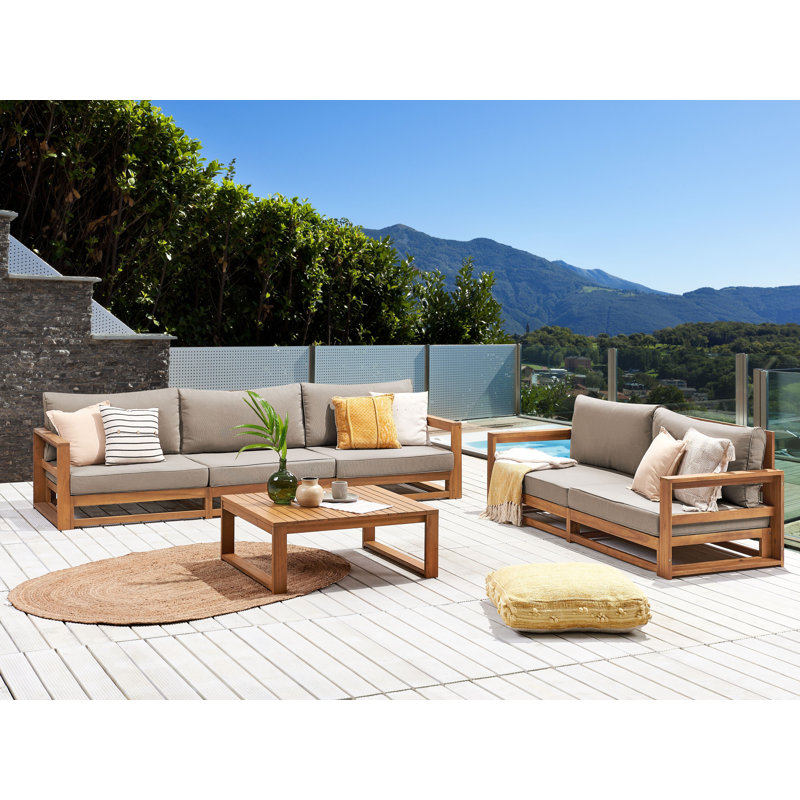 TIMOR 5 - Person Garden Lounge Set with Cushions