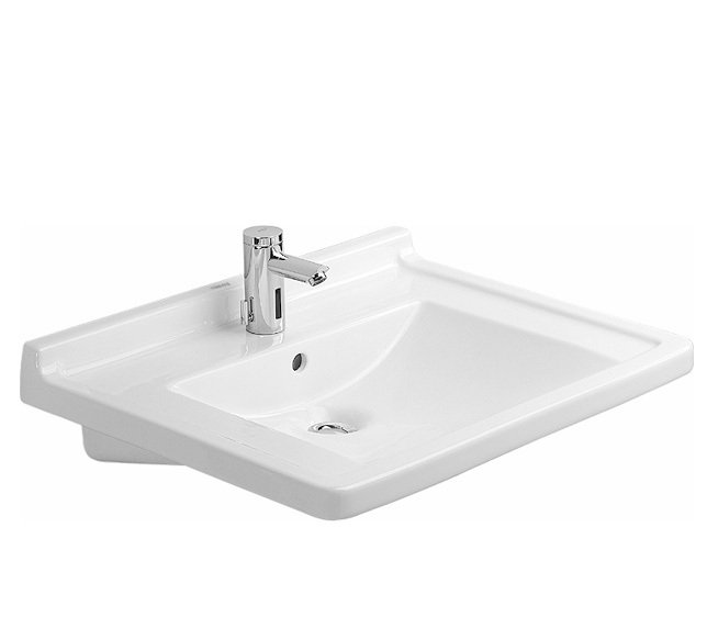 Lavabo mural Duravit Starck 3 conçu par Philippe Starck., Monotrou