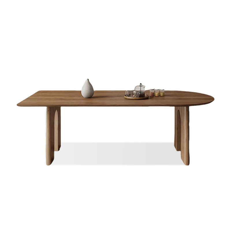 Table de salle à manger Modern, H 29,53 po x L 94,49 po x l 35,43 po, Brun noisette