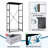 4 Drawer Dresser for Bedroom, Narrow Chest of Drawers, Wooden Top and Study Iron Frame 18"x37.5"-(WxH)
