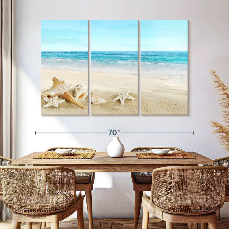 Coquillages de plage Aletra, H 42 po x l 65 po