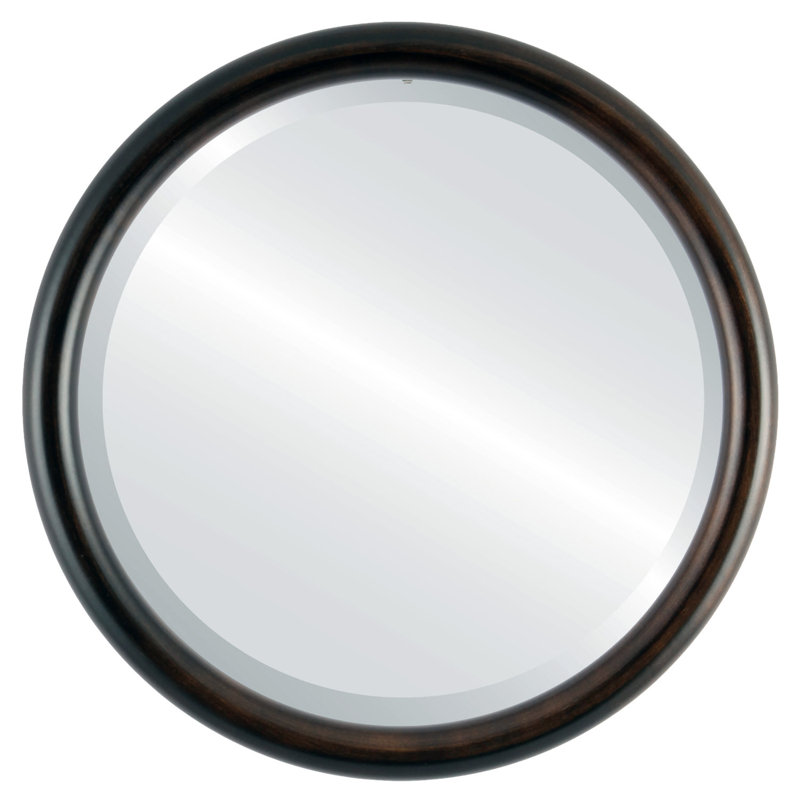 Rowles Round Mirror, 19" H x 19" W, Linen White