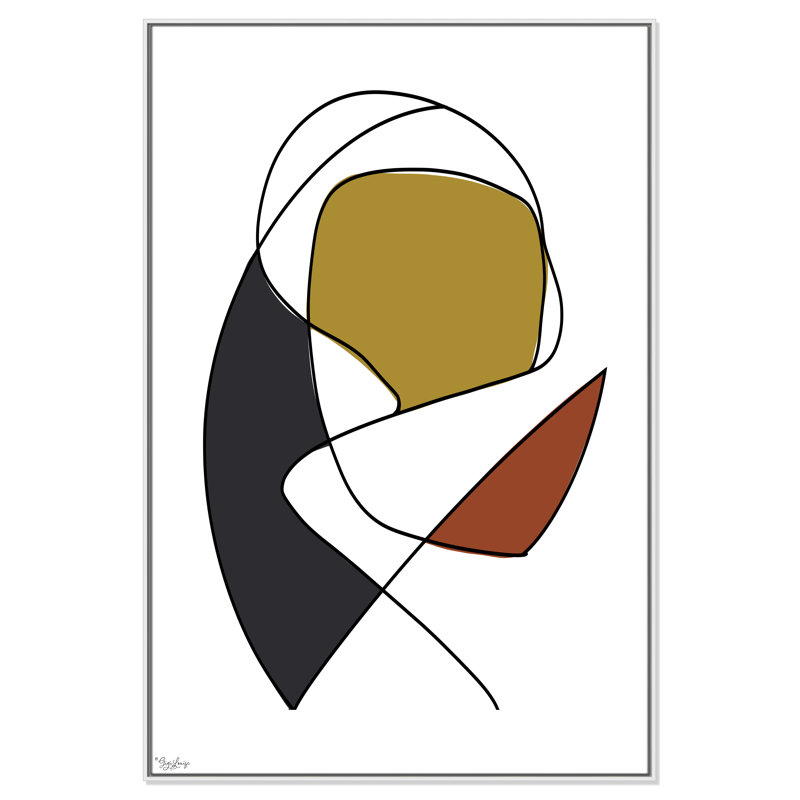 Abstract Tribeca 3, White, 61.5" H x 41.5" W x 2" D