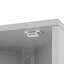 Armoire de rangement haute multifonctionnelle avec deux portes et tablettes réglables