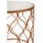 Lizeth Glass Top Pedestal Nesting Tables