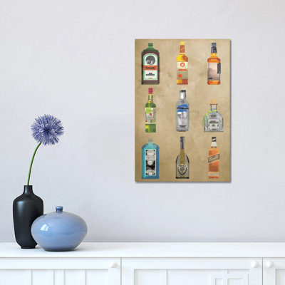 Liquor Bottles - Print on Canvas