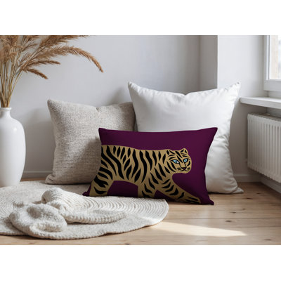 Oreiller rectangulaire intérieur / extérieur Gigi Tiger