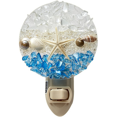 Sea, Sand, & Sky Round LED Night Light