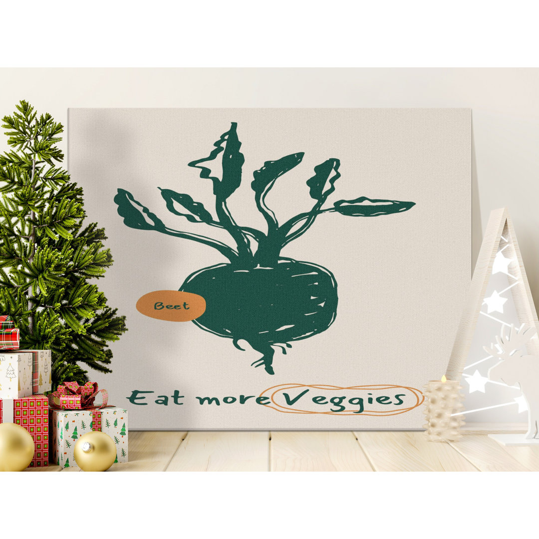 Healthy Beet Veggies Kitchen Canvas Print