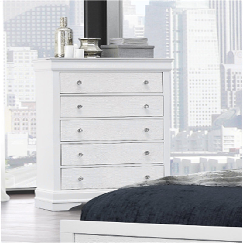 Commode blanche en métal, Blanc