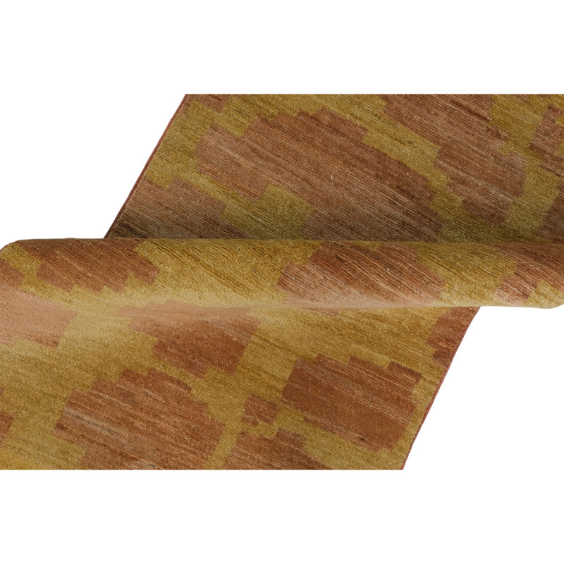 Tapis ivoire et chameau noué à la main de haute qualité