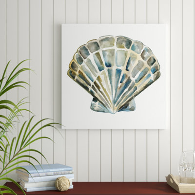 Aquarelle Shells IV by Chariklia Zarris - Wrapped Canvas Painting