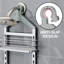Serviteur de douche anti-balançoire à 4 niveaux réglable en hauteur, avec rangement pour les salles de bain organisées-803113193