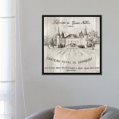 " Chateau Chambort On Wood " by Danhui Nai