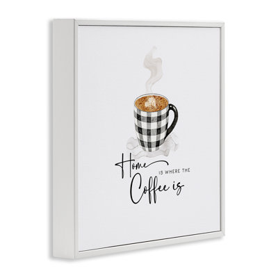 Where The Coffee Is Framed Giclee Art, design by Joy Hall