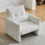 Fauteuil d'appoint en velours massif 1 place-1874724577