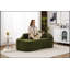 Méridienne courbée Compression avec méridienne moderne en chenille intérieure avec canapé-lit et coussin profond-1444809545