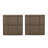 Clive 22" Mid-Century Modern 2-Drawer Nightstand in Walnut and Gold-1922606196