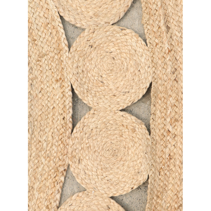 Round Webbe Geometric Hand Woven Area Rug, Round 200cm