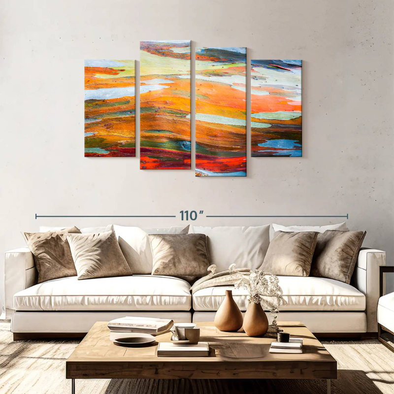 Avery Abstract Eucalyptus Tree Bark, 48" H x 75" W