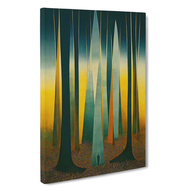 Artistic Forest No.4 Abstract - Wrapped Canvas Print, 50cm H x 35cm W x 3cm D