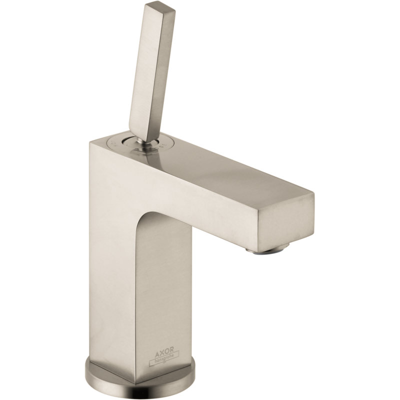 Axor Citterio Single Hole Bathroom Faucet with Drain Assembly, Brushed nickel