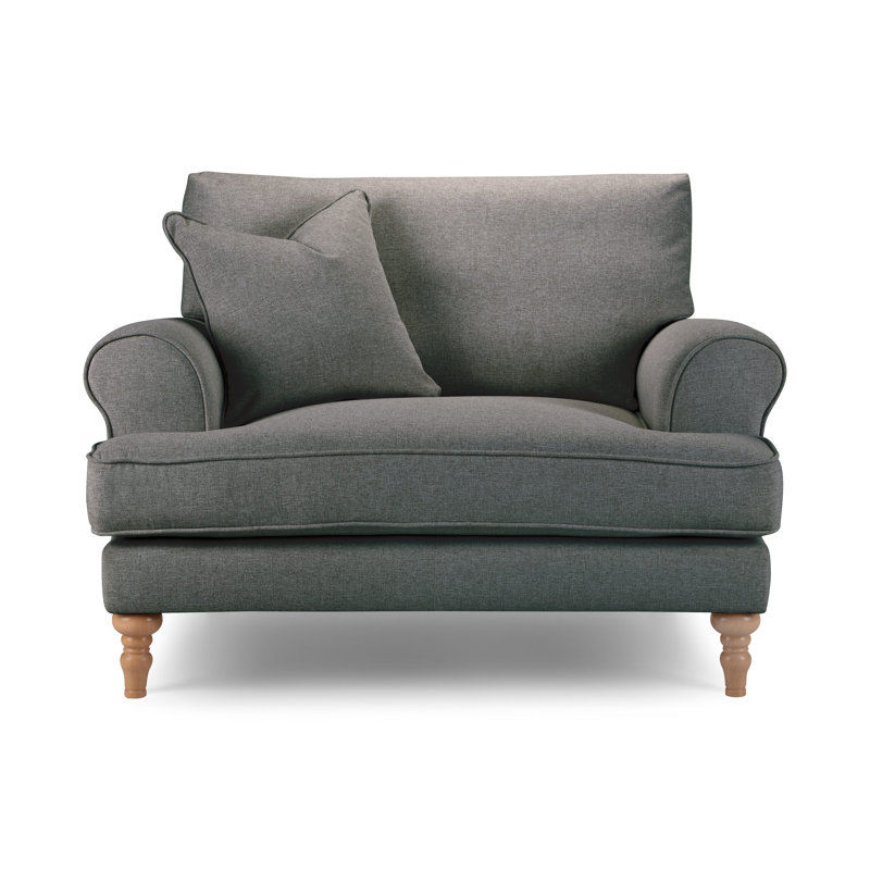Adama Upholstered Accent Chairs, Dark Gray