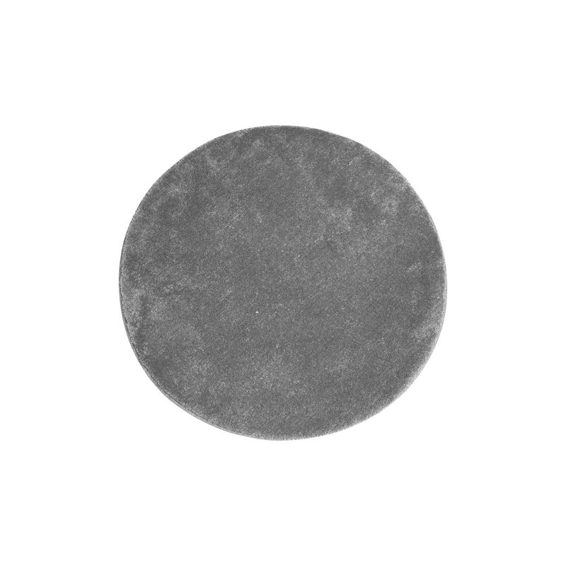 Tapis de bain luxueux en acrylique antidérapant, gris, diamètre de 35,4 pouces | 100% acrylique antibactérien, hauteur des poils: 0,7 à 1,2 po | Lavable à la machine, doux et durable | Parfait pour la sécurité et le confort de la salle de bain