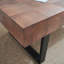 Table basse rustique en bois industriel, table basse en bois 47,2 x 23,5 po x 18 po, table fabriquée à la main