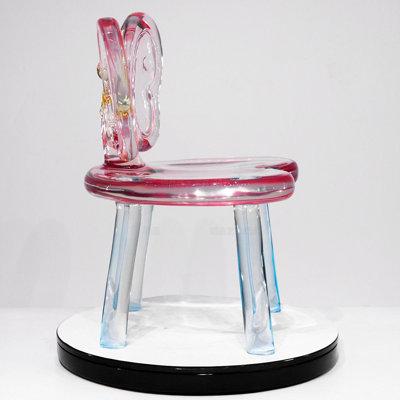 Creative transparent resin crystal butterfly chair