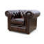 Chesterfield 3 Piece Suite. 3 Seater Sofa + Club Chair + Queen Anne Wing Chair Leather Sofa Suite Offer Antique-1807797527