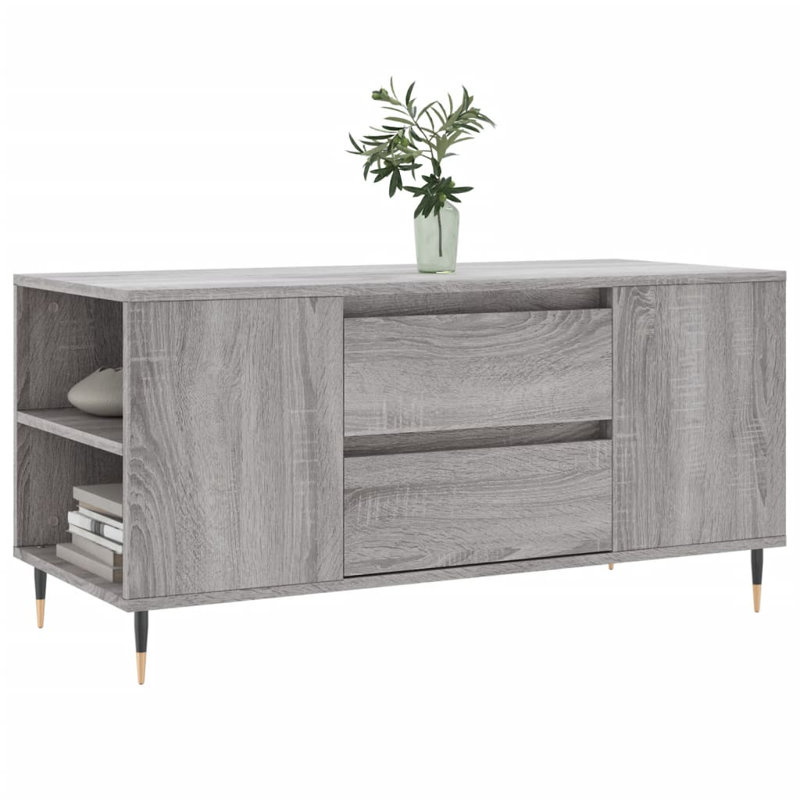 Mikera Coffee Table with Storage, Grey Sonoma