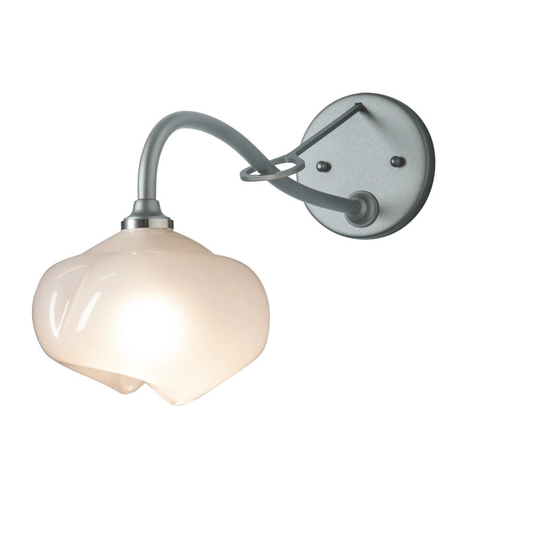 Ume 1 - Light Hardwired Armed Sconce, Vintage Platinum
