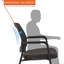 CLATINA Chaise empilable de formation en chaise d'appoint avec siège de conférence, chaises d'invité, respirant, confortable, noir