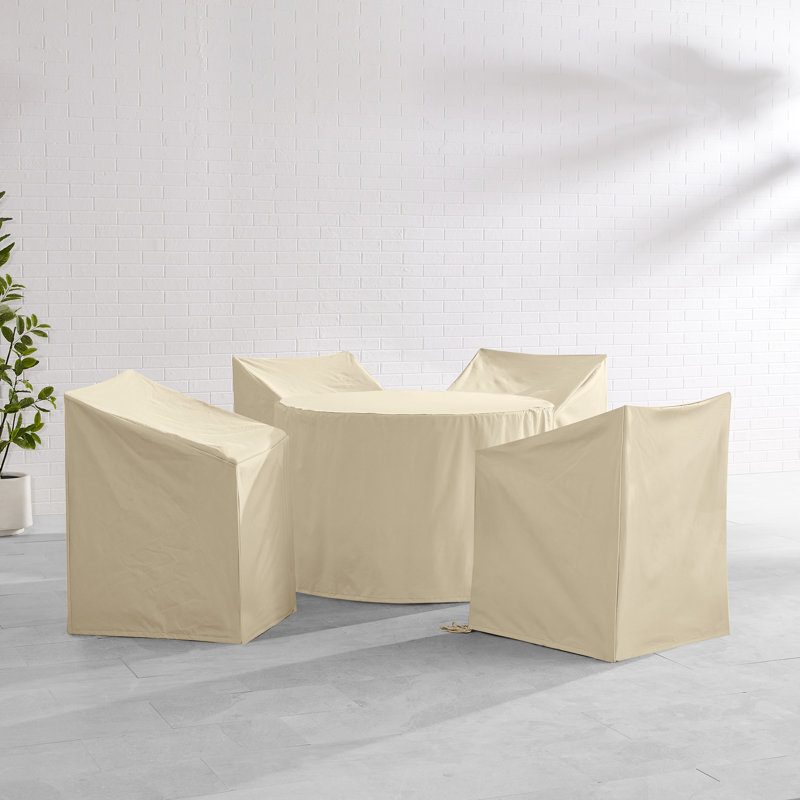 Housse pour ensemble repas de patio, Brun clair