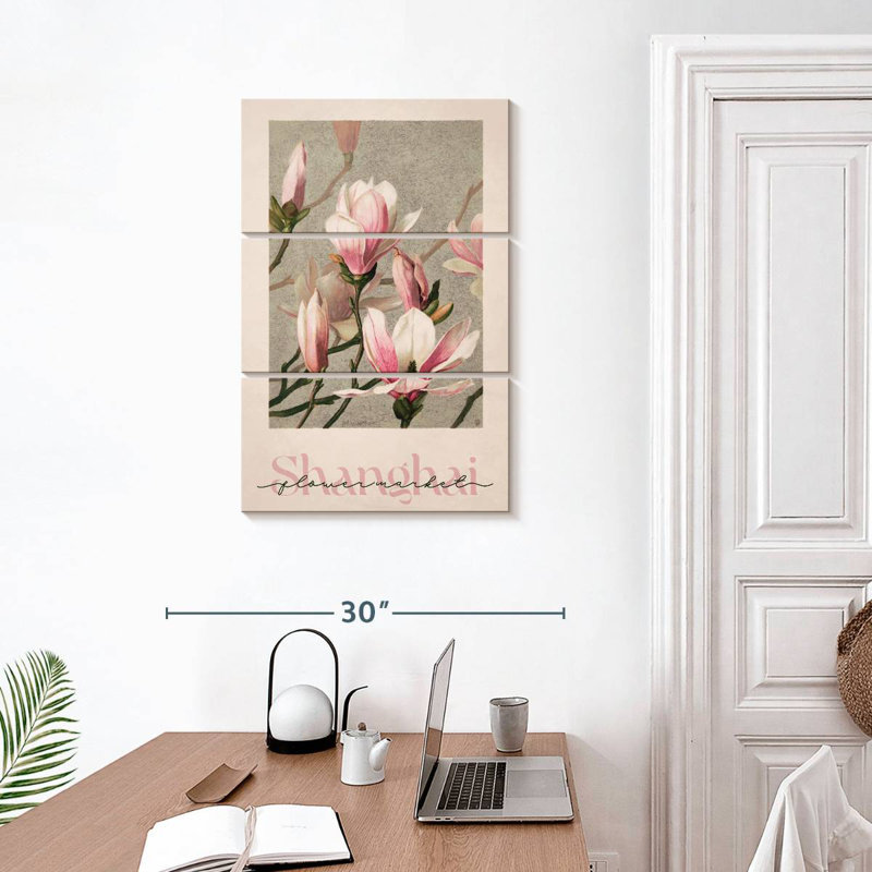 Affiche du marché aux fleurs Harnek, H 32 po x l 20 po