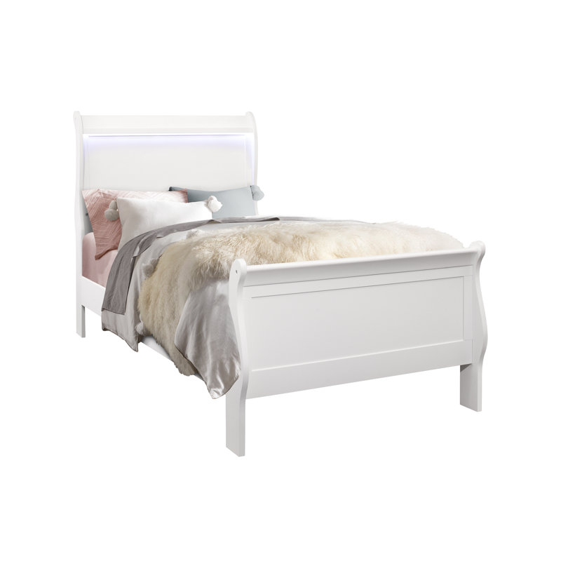 Charlie White Twin Bed, White