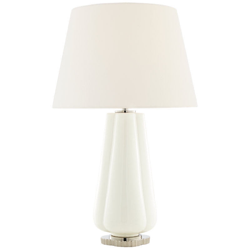 Penelope Table Lamp, White Porcelain