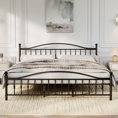 Sturdy Metal Platform Bed Frame