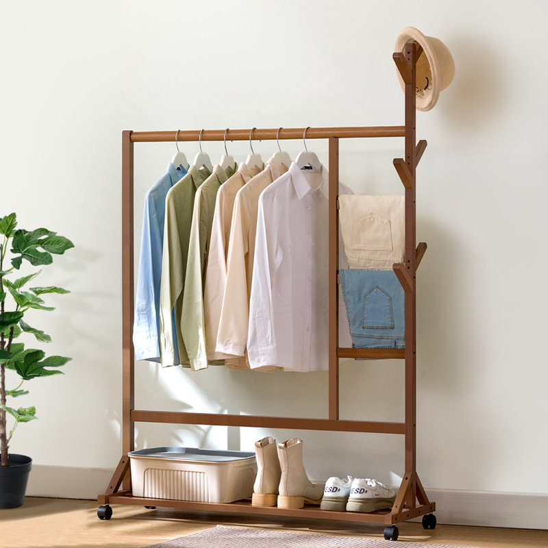 108cm Rolling Clothing Rack