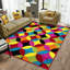 Leonidis Geometric Indoor / Outdoor Area Rug-2109085682