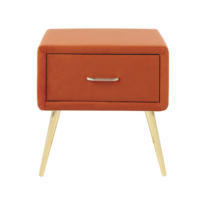 Flossie 46cm W Solid + Manufactured Wood Bedside Table