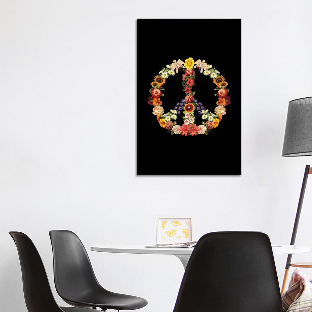 Flower Power, Rectangle von Tobias Fonseca - Giclée auf Leinwand ohne Rahmen Galerie-verpackt