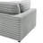 2-Piece Sofa Sectional In Plush Polyester Cord-Like Fabric