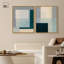 «Cool Tones Rectangles Duo», ensemble de décorations murales modernes imprimées en acrylique encadrées par Art Remedy, cadre argenté, 24 x 30-1840718730-1840718732