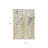 3' X 5' Gold And Ivory Abstract Washable Indoor Outdoor Area Rug