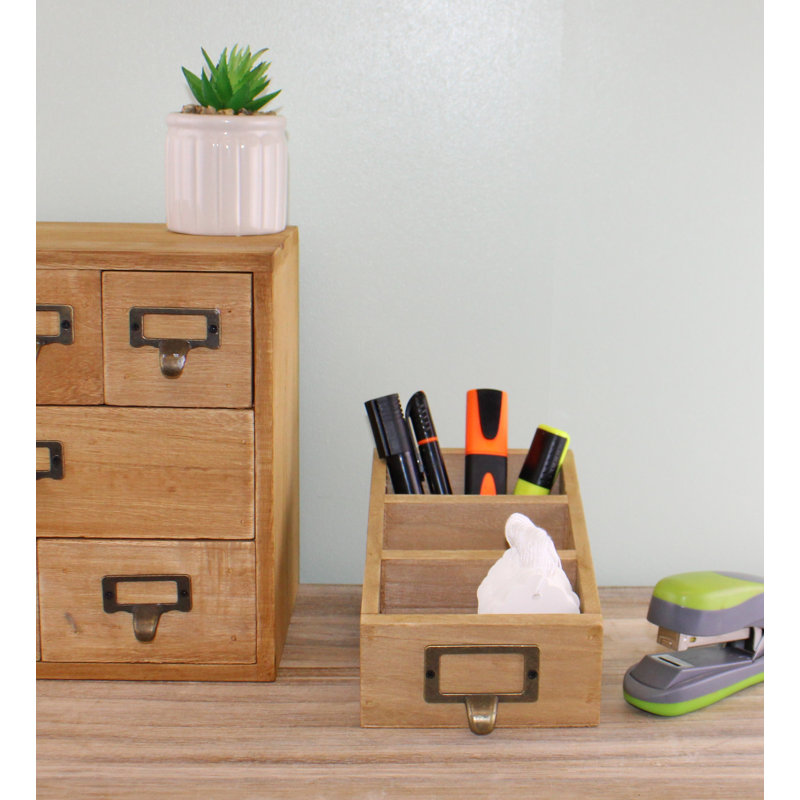 Caledian Wood Desk Organiser