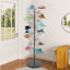 Noir Présentoir à chapeaux en forme d'arbre de style l 19,69 po x P 19,69 po x H 68,90 po avec supports en forme de dôme-338527707