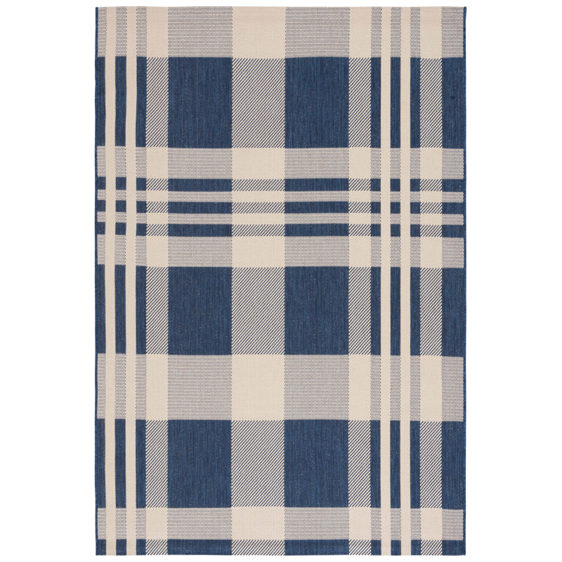Tapis d'intérieur / extérieur à carreaux Janissa Performance, Rectangle 2 pi 3 po x 5 pi