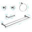 Porte-serviettes de salle de bain mural 5 pièces - Design moderne en aluminium pour la cuisine, la buanderie, le salon, la chambre à coucher, l'installation facile à installer-1947391865